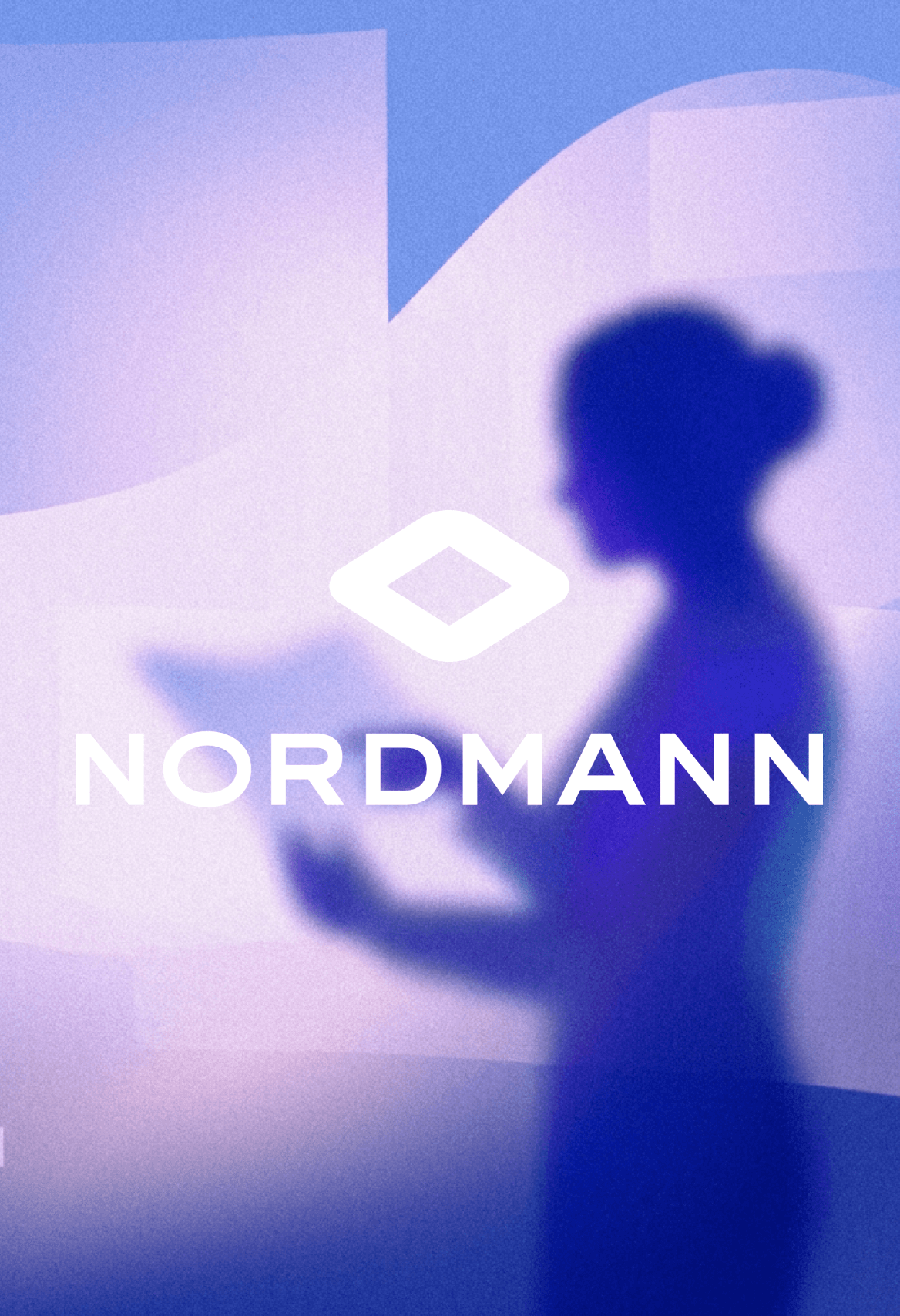 Nordmann Visual mit abstrahierter digitaler Oberfläche.
