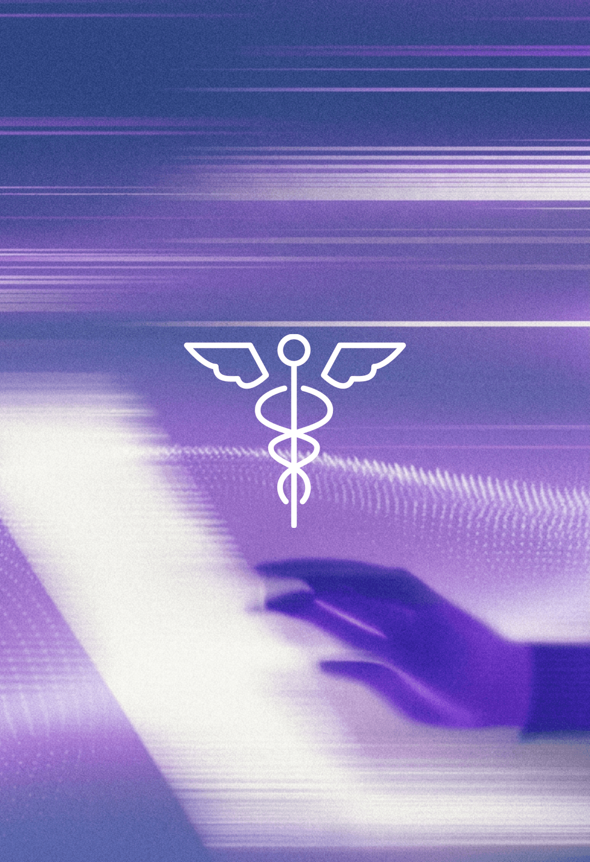 Visual für den anonymisierten Pharma-Case mit einer Person in einem digitalen Arbeitskontext.